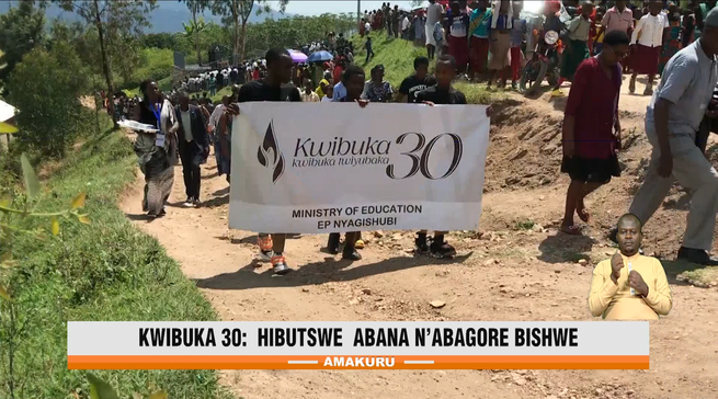 Kamonyi: Hibutswe abana n’abagore bishwe muri Jenoside yakorewe Abatutsi